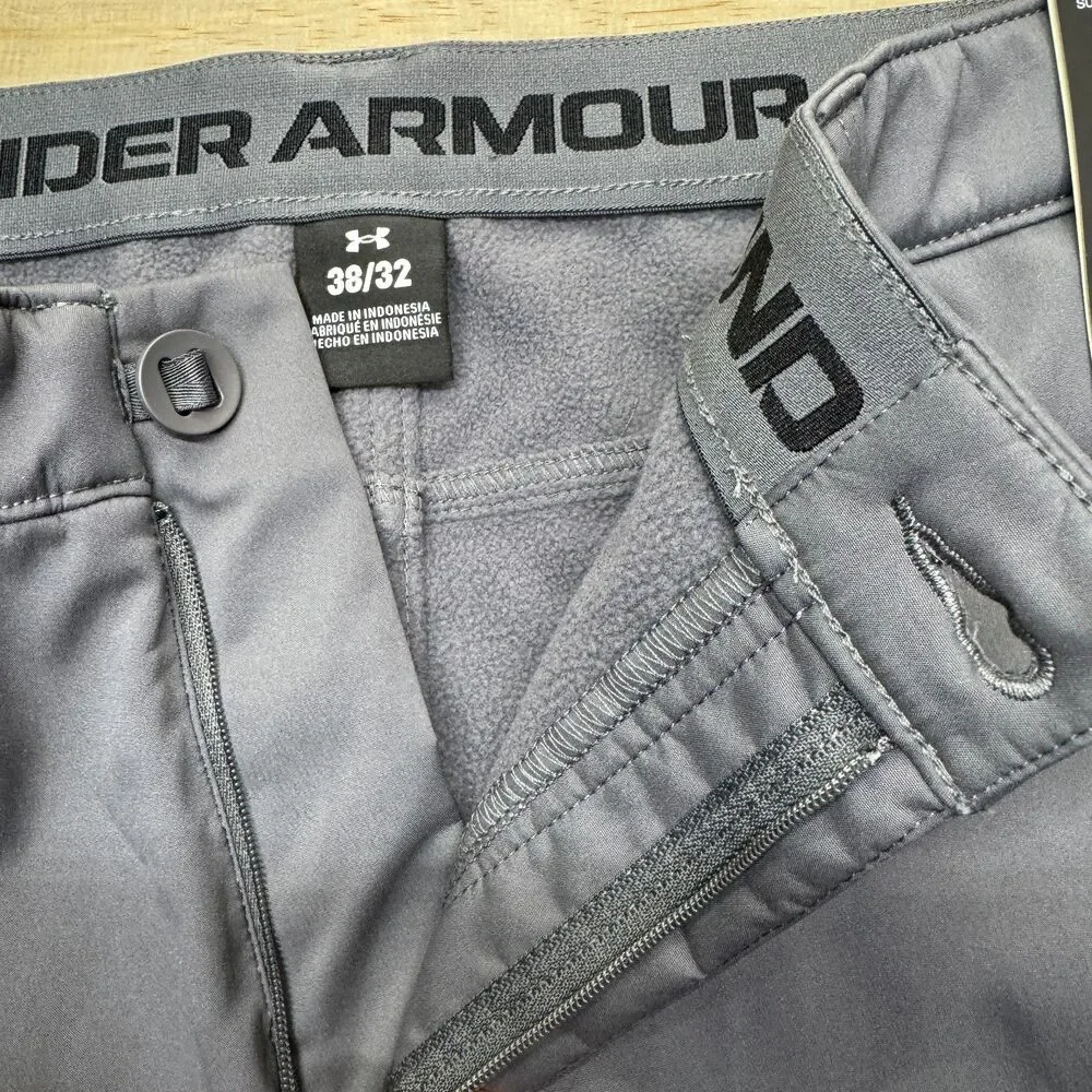 NEW Under Armour Expanse Softshell Pants Mens 38 X 32 Gray Loose 1387001 025